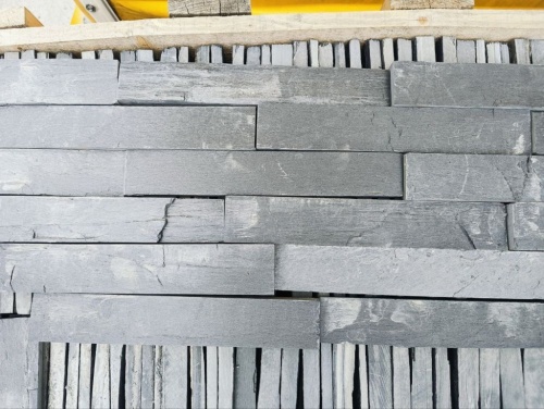 Плитка чёрная из натурального камня фасадная 30 см * 5 см, толщина 7 мм -30 мм купить в Чайковском