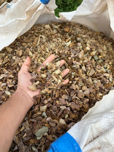 Златолит персиковый декоративная каменная крошка купить в Чайковском