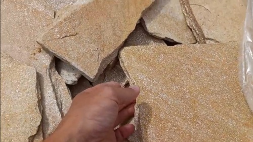 Плитняк златолит жёлтый золотистый для фасада 1,5-3см купить в Чайковском