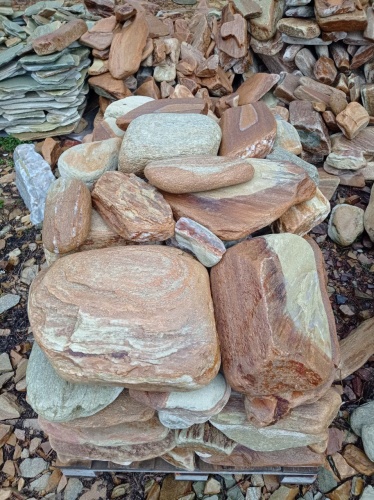 Златолит жёлтый, жёлто-зелёный глыбки и валуны для ланшафтного дизайна купить в Чайковском